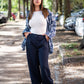 Pantalone gessato