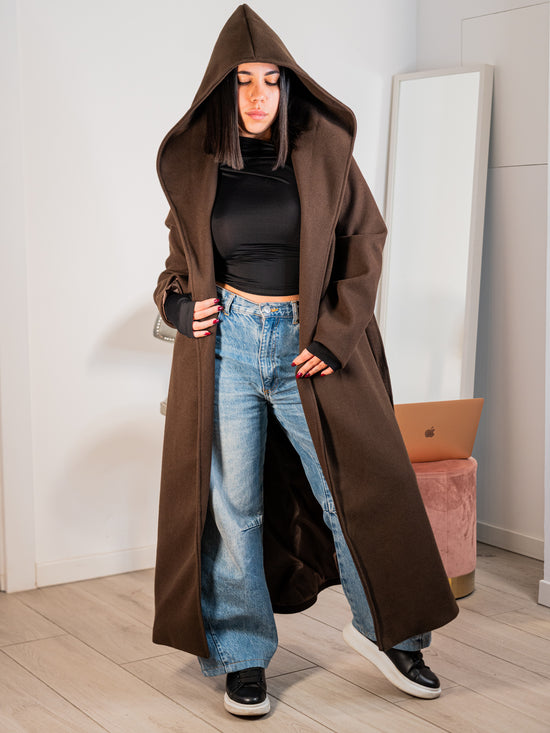 Cappotto con cappuccio