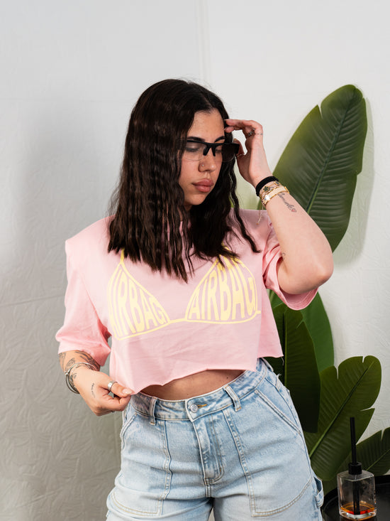 T-shirt crop airbag