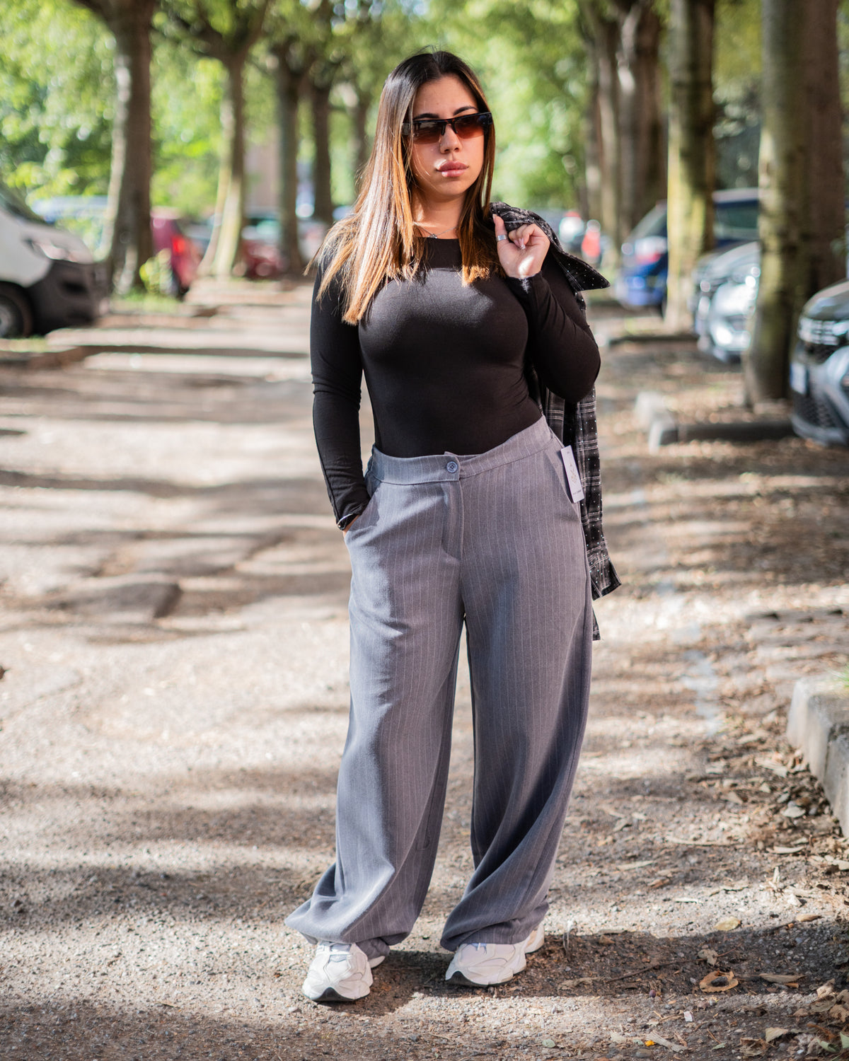 Pantalone gessato