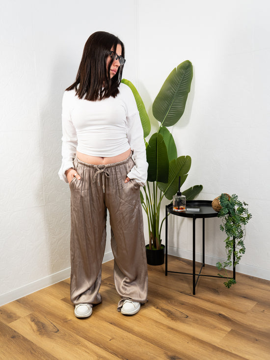 Pantalone satin