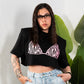 T-shirt crop airbag