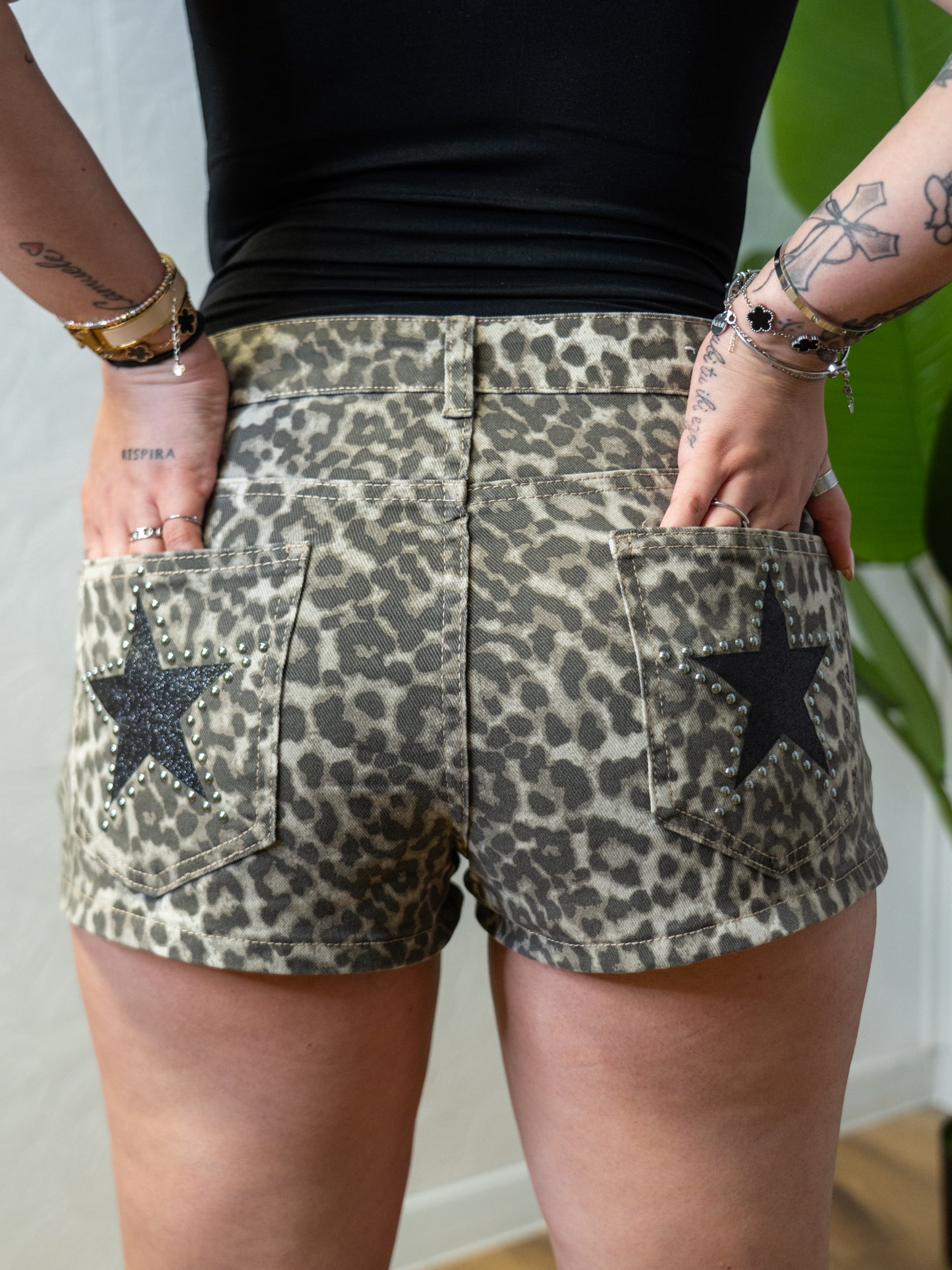 Shorts Leopard stella