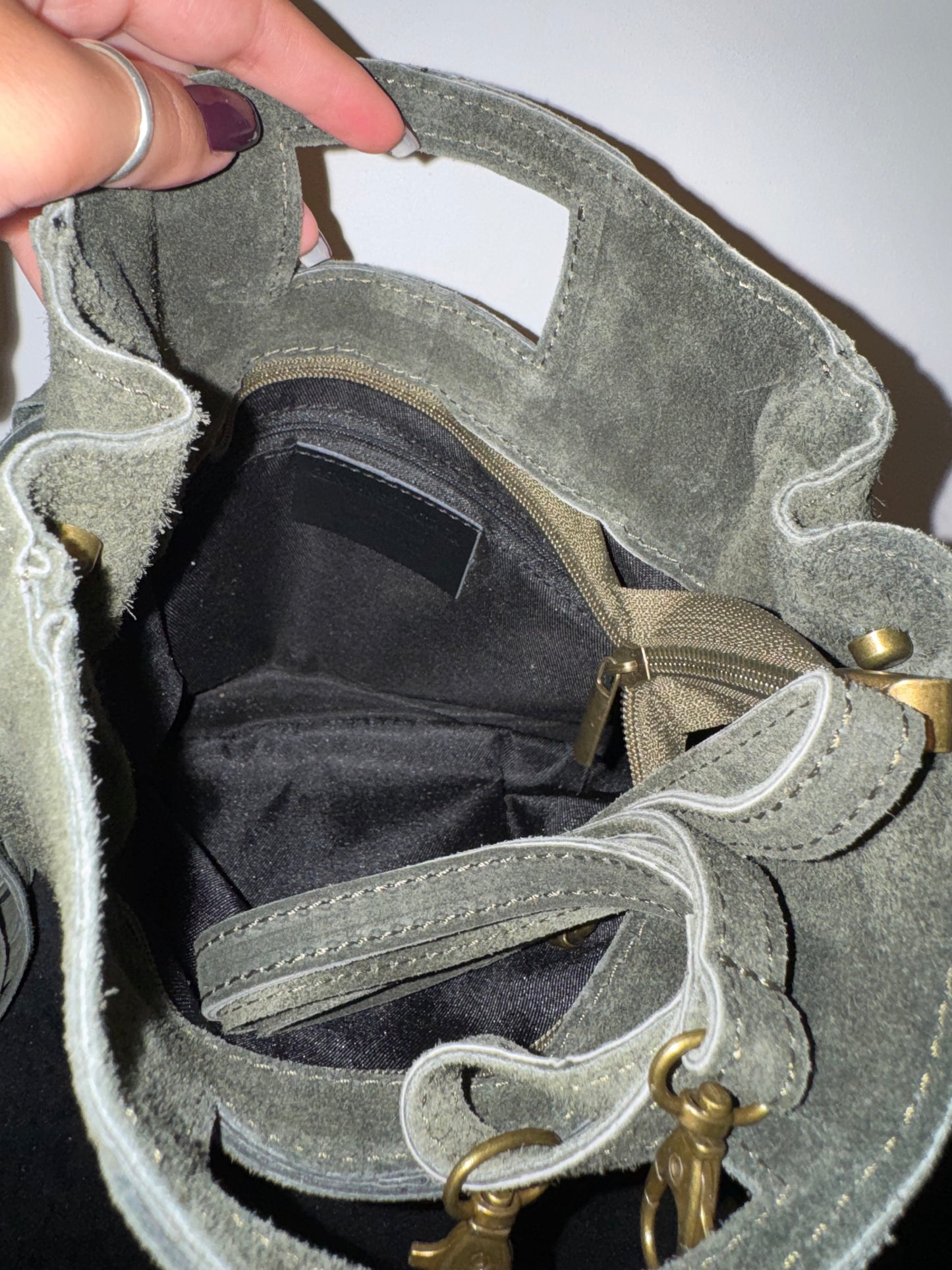 Mini bag frange