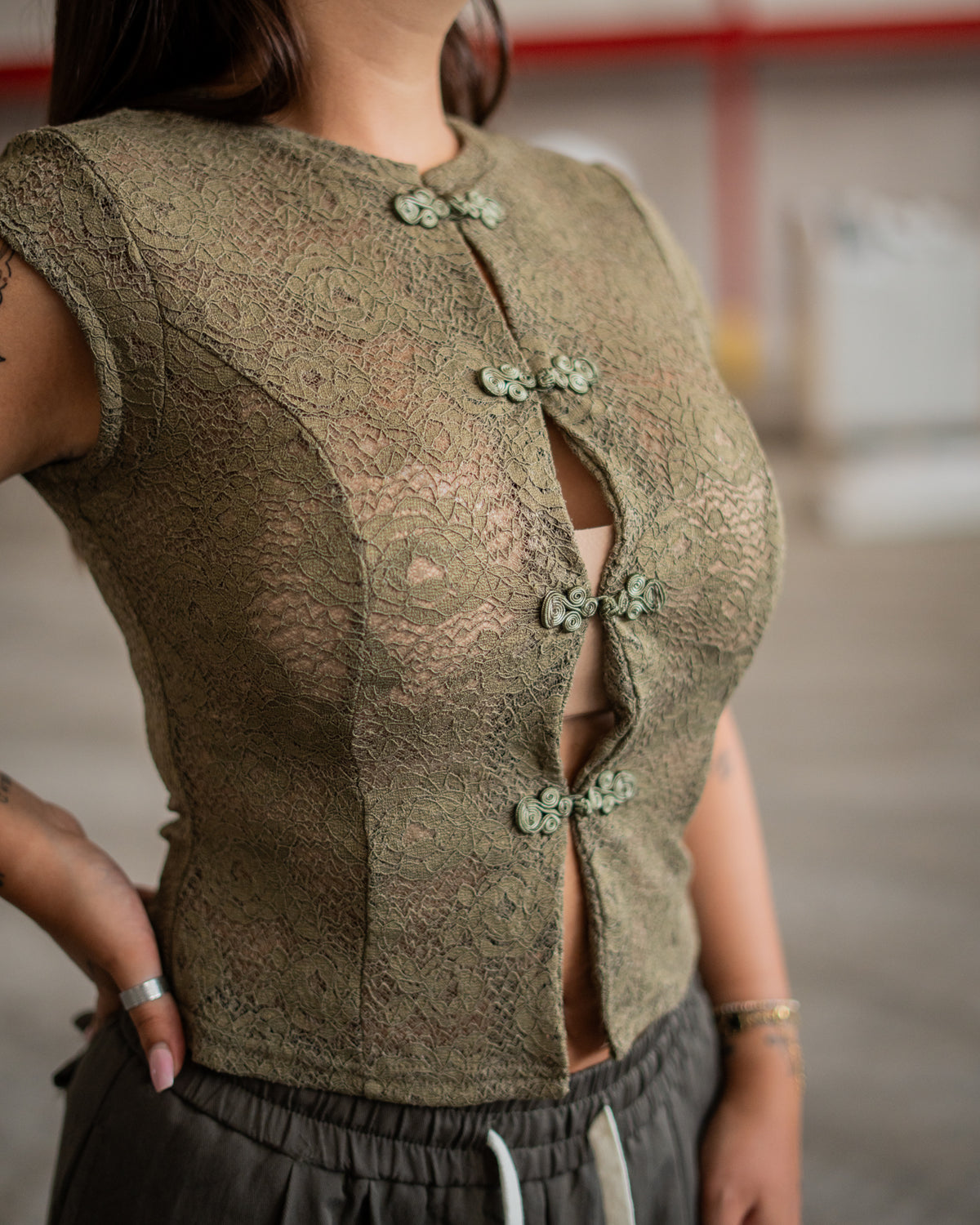 Maglia pizzo Corea