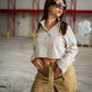 Camicia crop scacchi